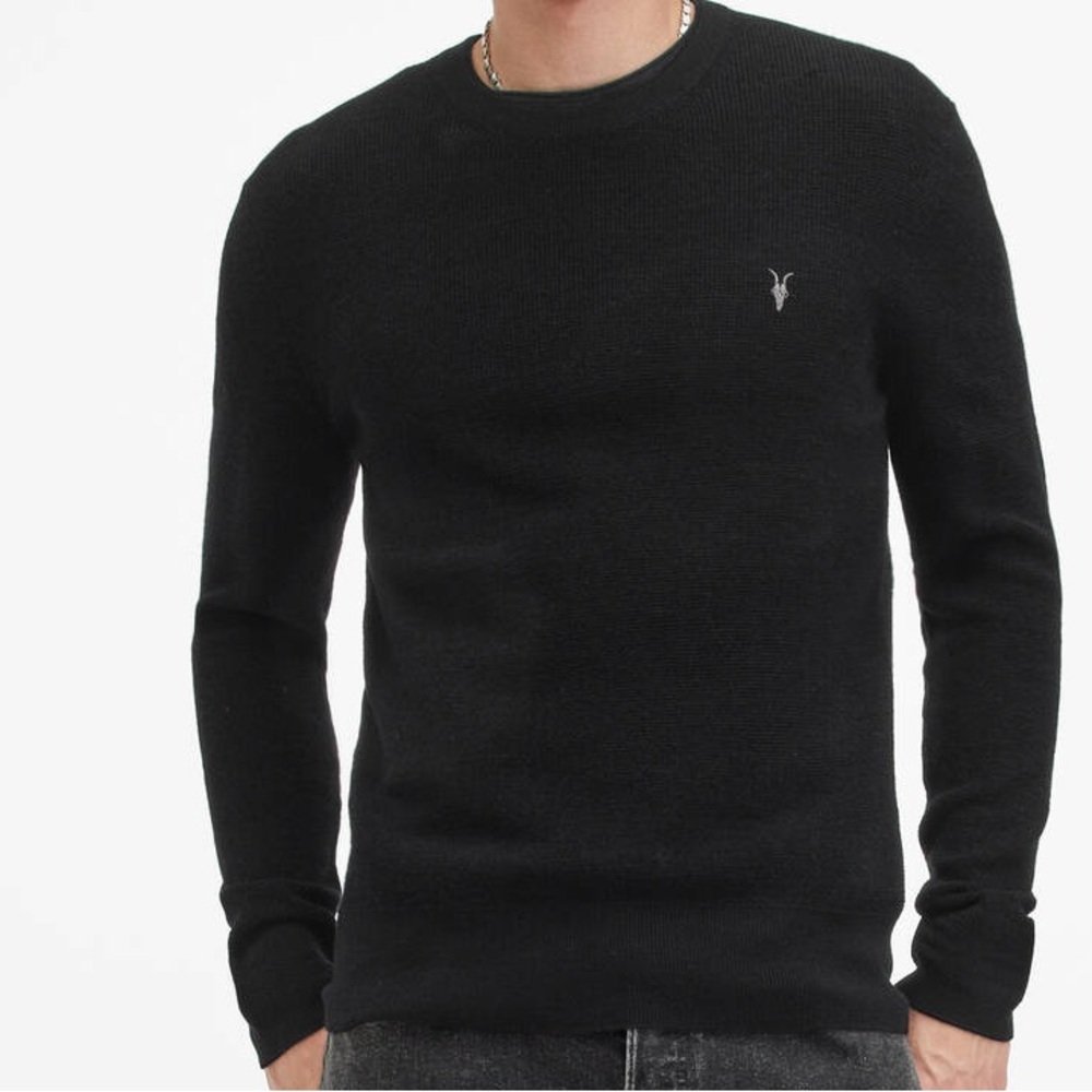 All Saints merino black sweater - size L